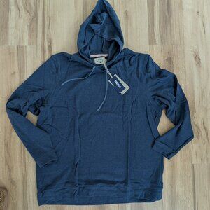 NWT The Normal Brand Basic Hoodie XXL Navy Blue Soft Pullover Hooded Sweatshirt